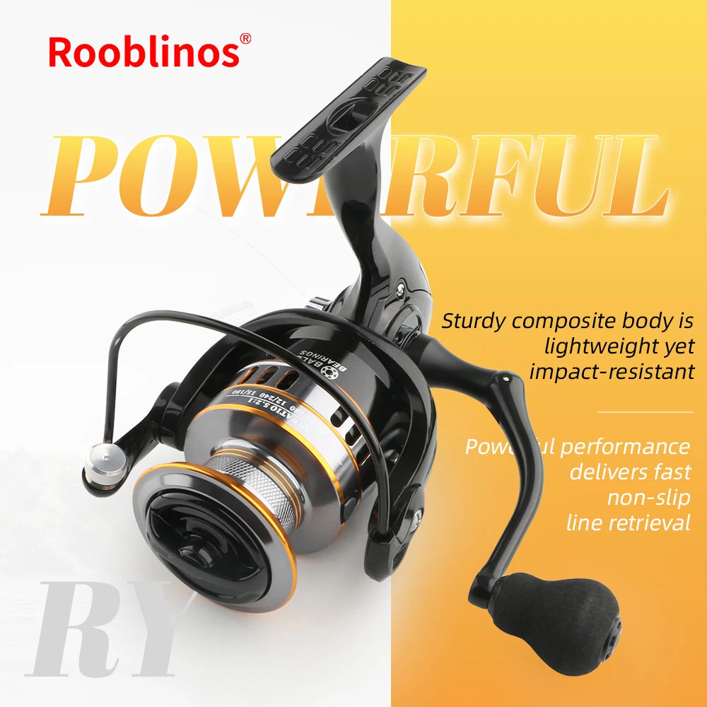 Rooblinos RY Smooth Spinning Fishing Reel With Ergonomic EVA Knob