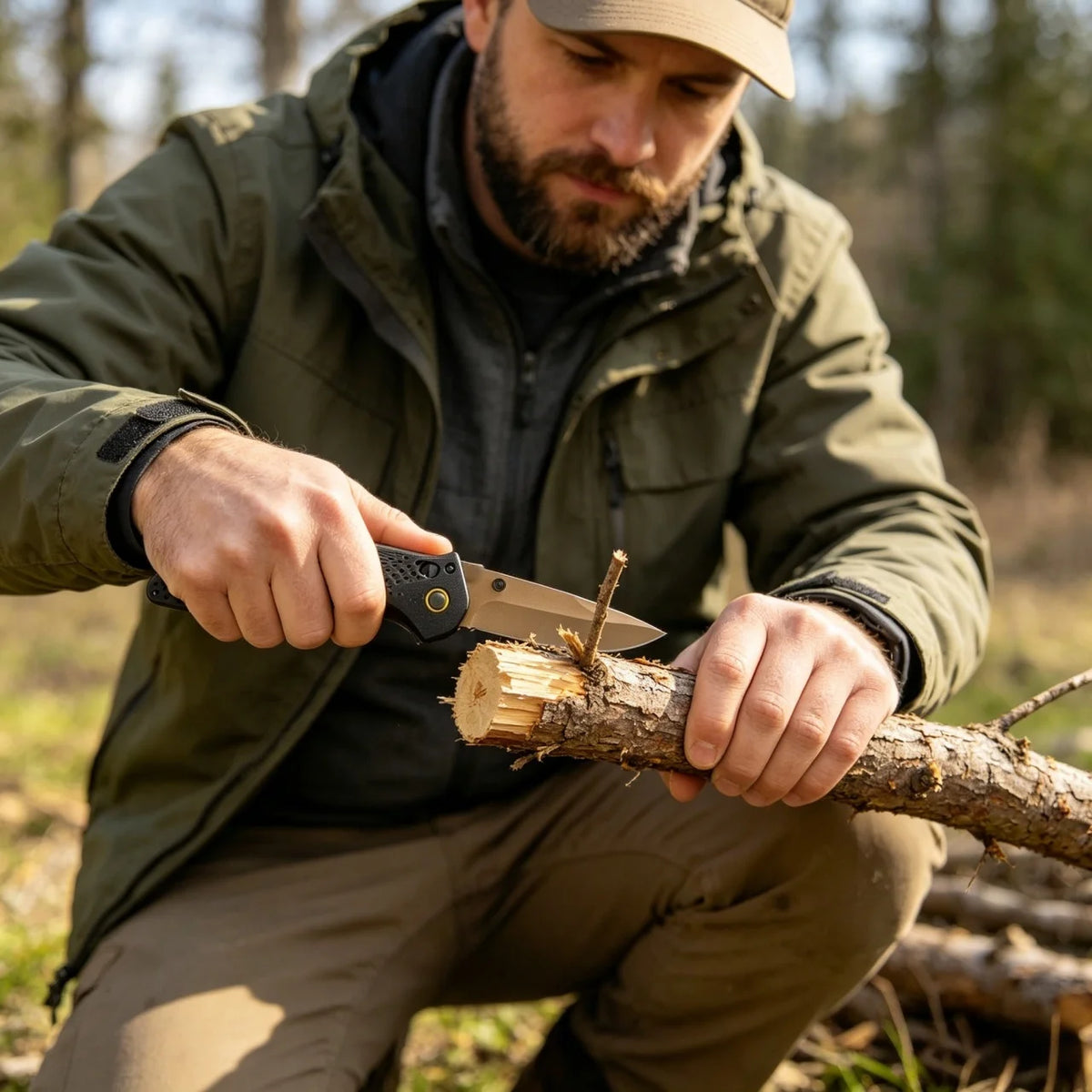HX Outdoors 9Cr18MoV Blade Folding Pocket Knife With Axis Lock