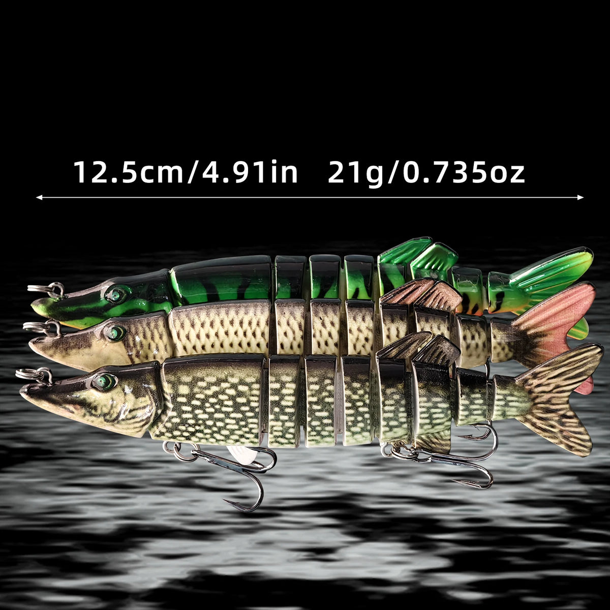 ANFS Multi Jointed Swimbait Fishing Lure for Freshwater and Saltwater