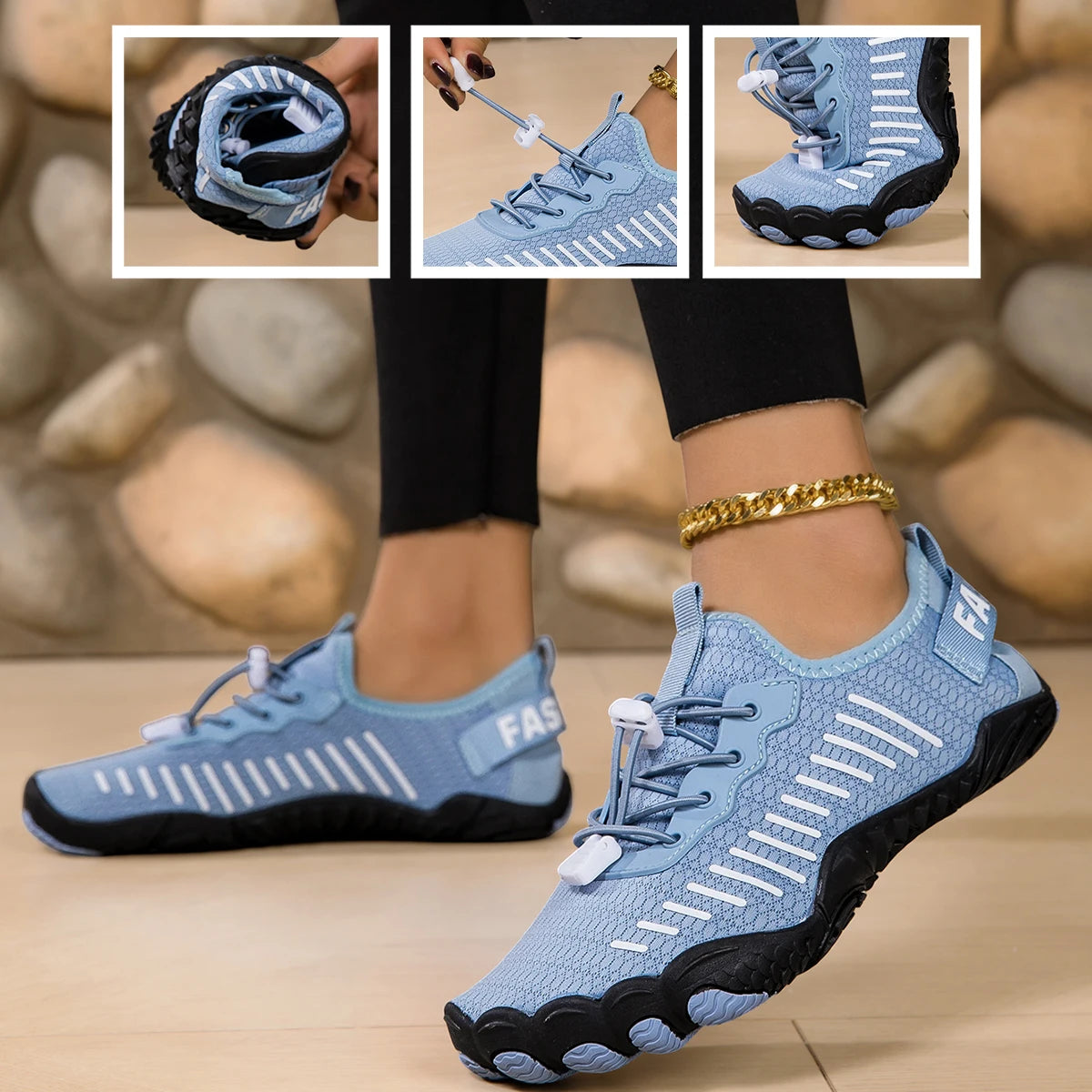 Breathable Barefoot Water Shoes Quick Dry Five Fingers Beach Trekking