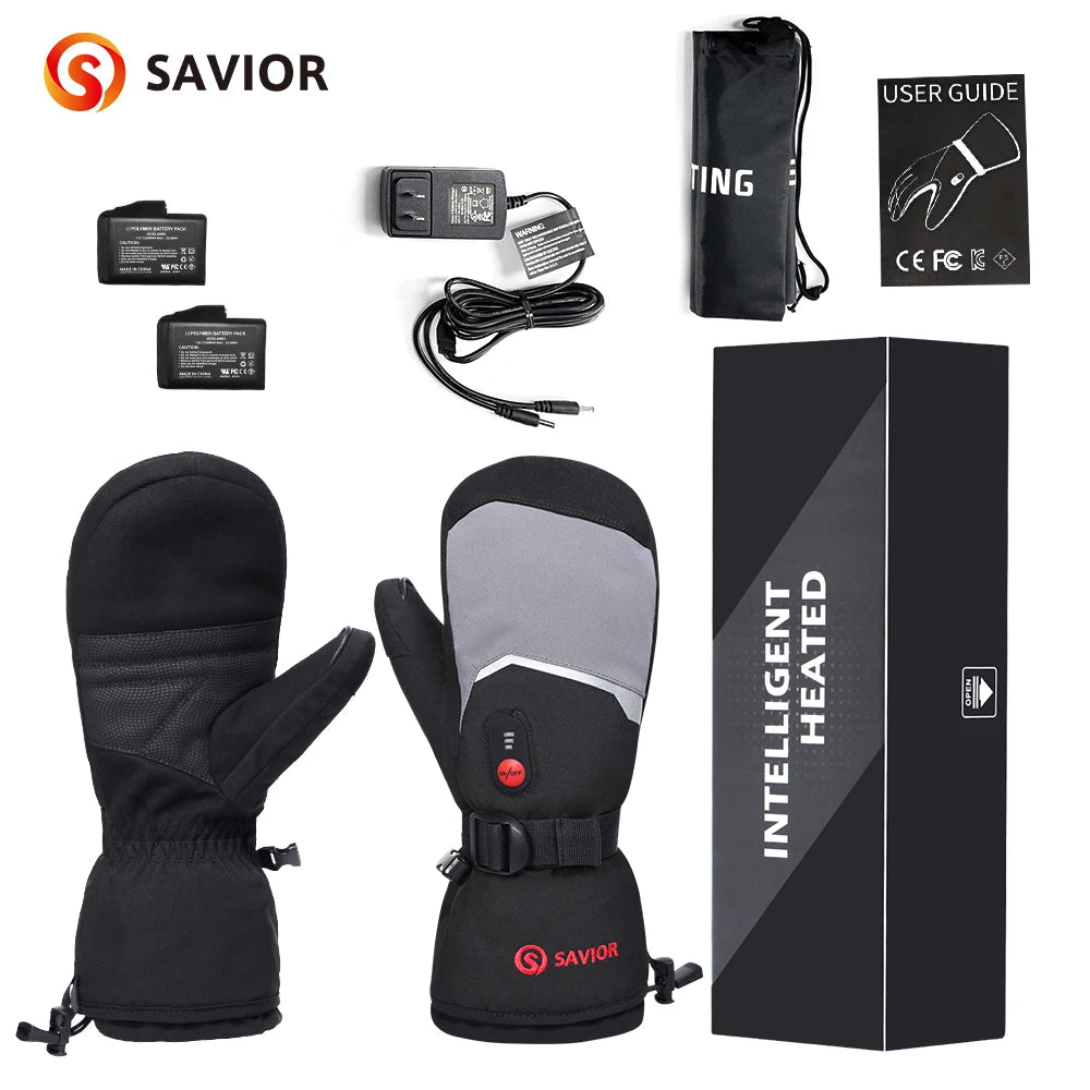 Snow Deer Rechargeable Heated Gloves For Cold Winter Skiing Days