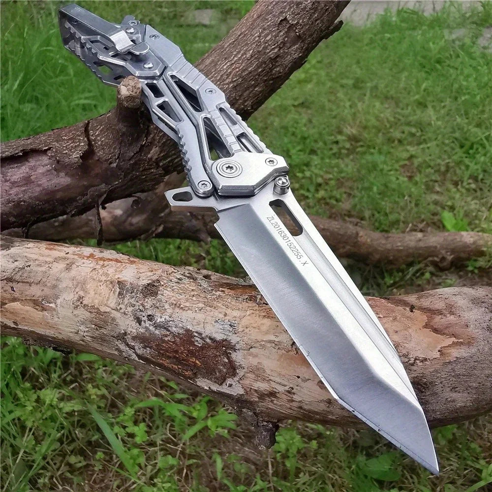 Doom Stainless Steel Folding Pocket Knife For Outdoor Survival Hunting