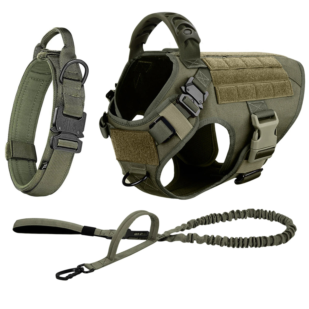 Padded Nylon Dog Harness And Leash Set For Training Walks