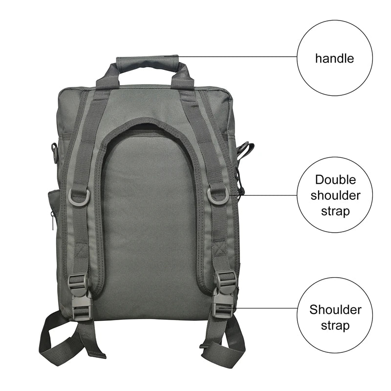 LQARMY Tactical Molle Laptop Messenger Backpack For Outdoor Use