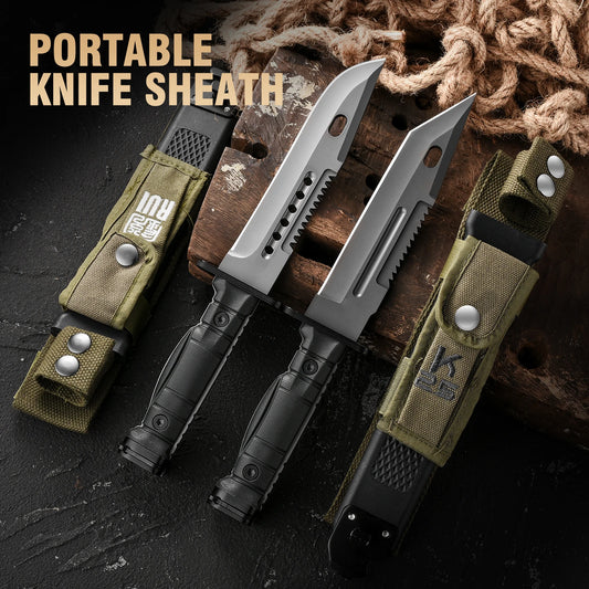 Gdekls Stainless Steel Outdoor Fixed Blade Survival Camping Knife
