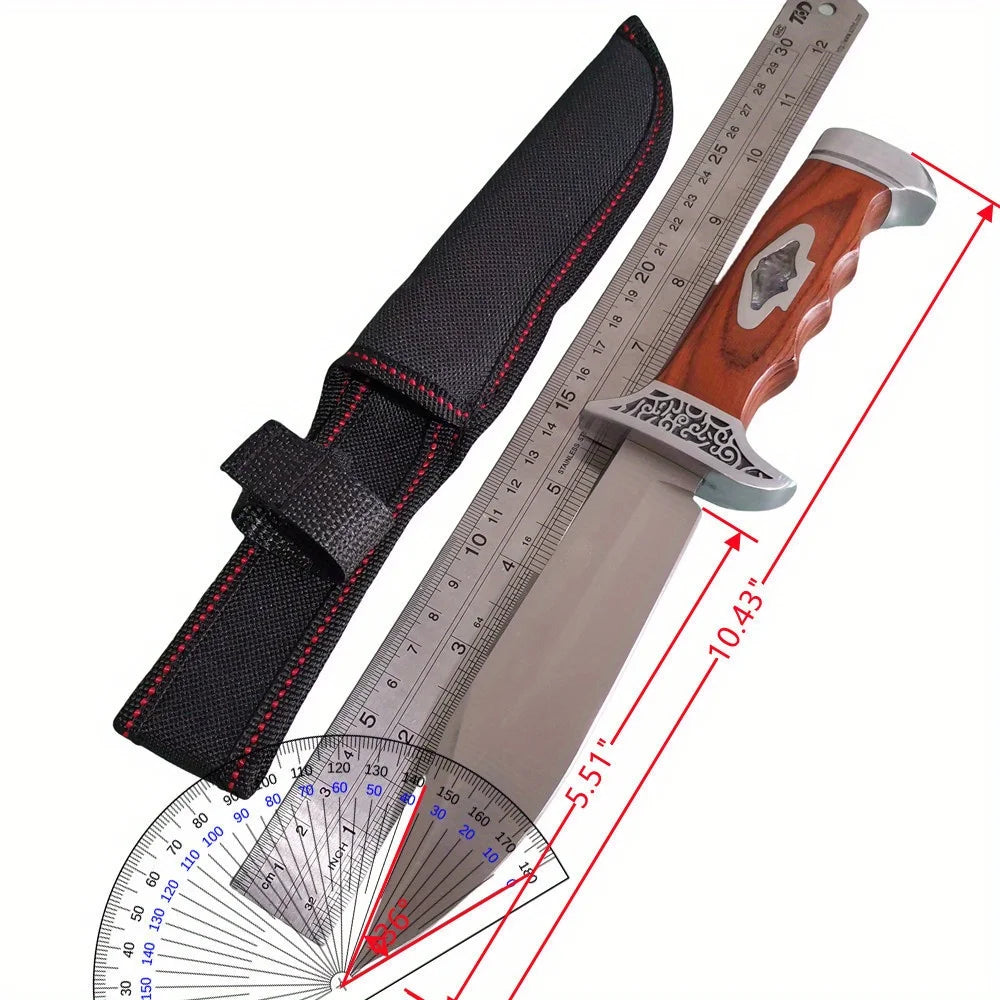 Doom Blade Stainless Steel Fixed Blade Hunting Knife