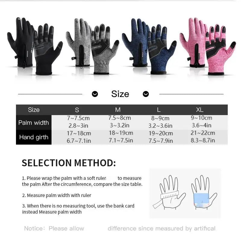 Vilico Thermal Touchscreen Winter Gloves Waterproof Windproof Cycling
