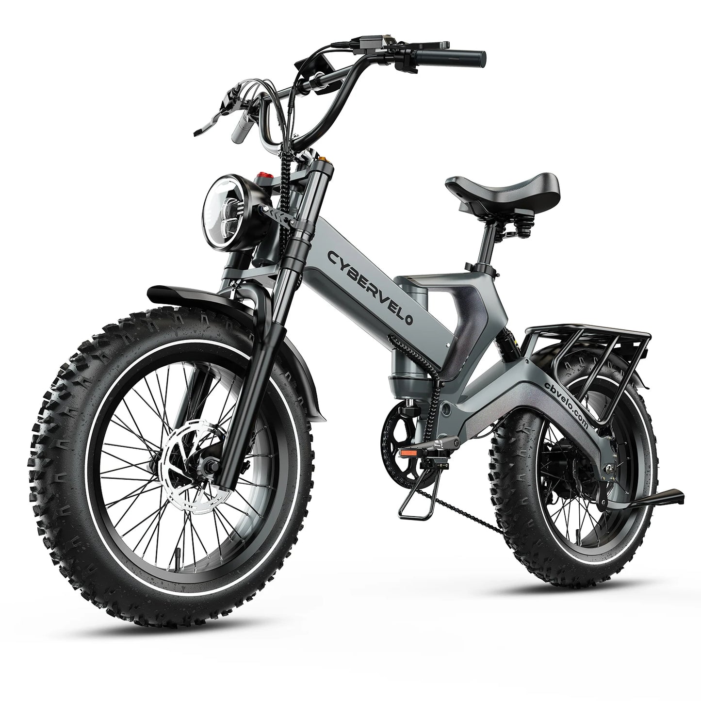 Cybervelo 2000W Foldable Fat Tire Electric Bike With 48V Battery