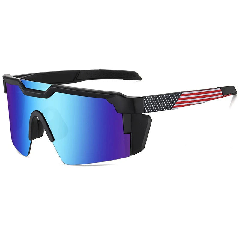 Unisex UV400 Outdoor Sports Cycling Sunglasses With Protective Plastic Frames