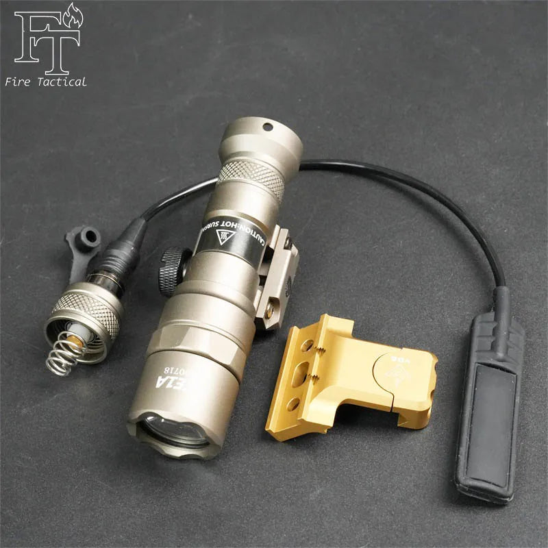 Tactical M300 M600 Rail Mount LED Flashlight for Airsoft Hunting