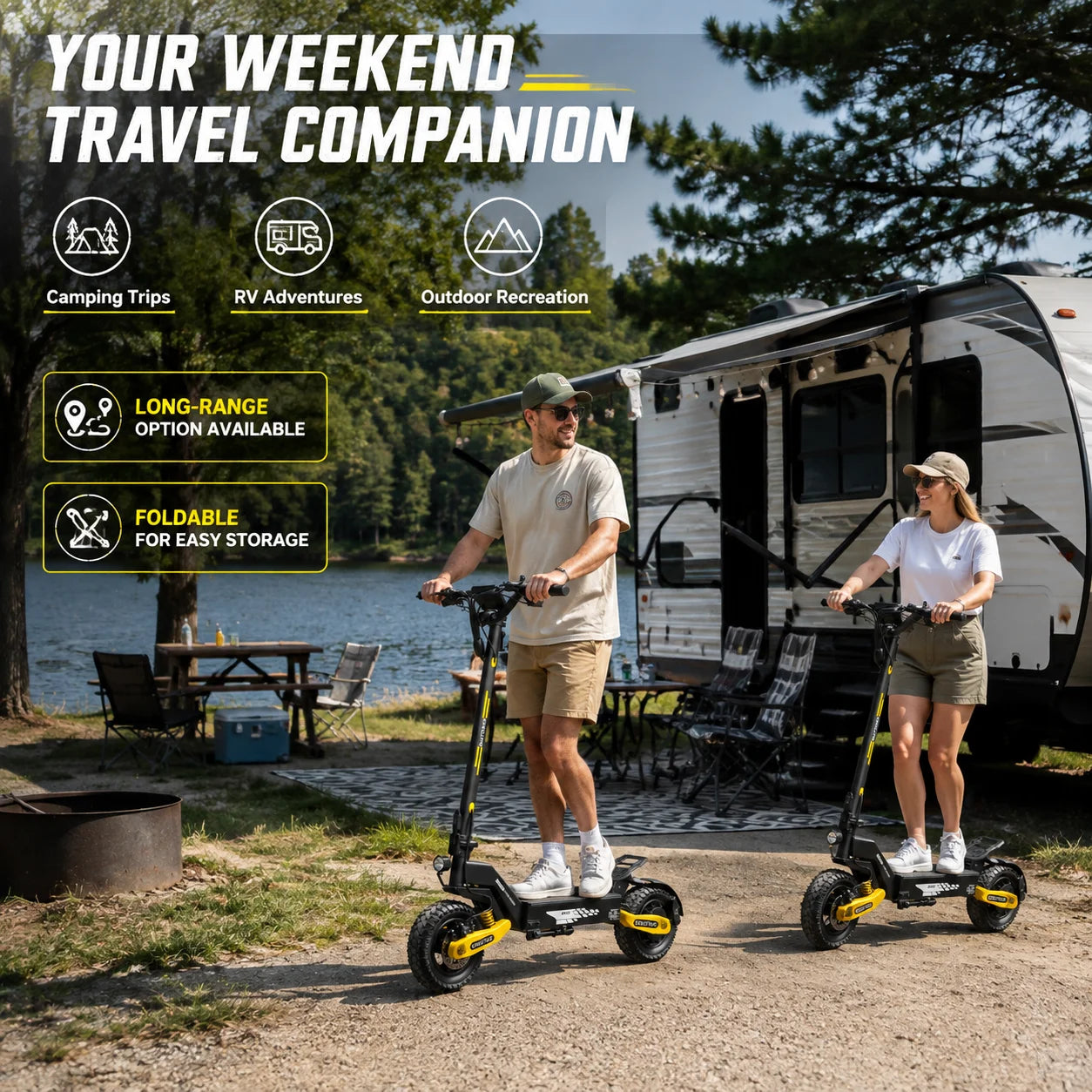 EOEOTWO 1200W Off Road Electric Scooter For Adults