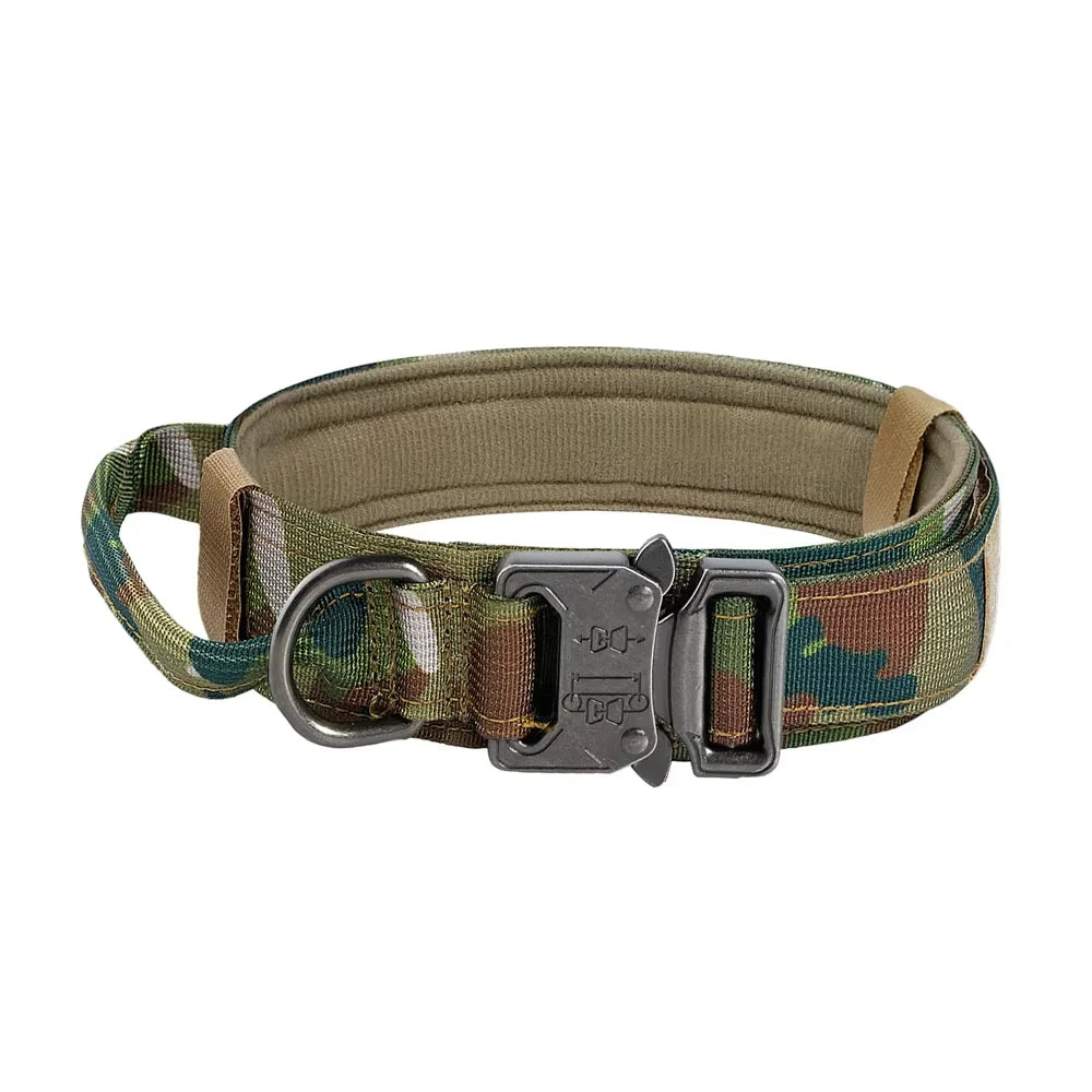 Adjustable Nylon Tactical Dog Collar And Leash With Quick Release