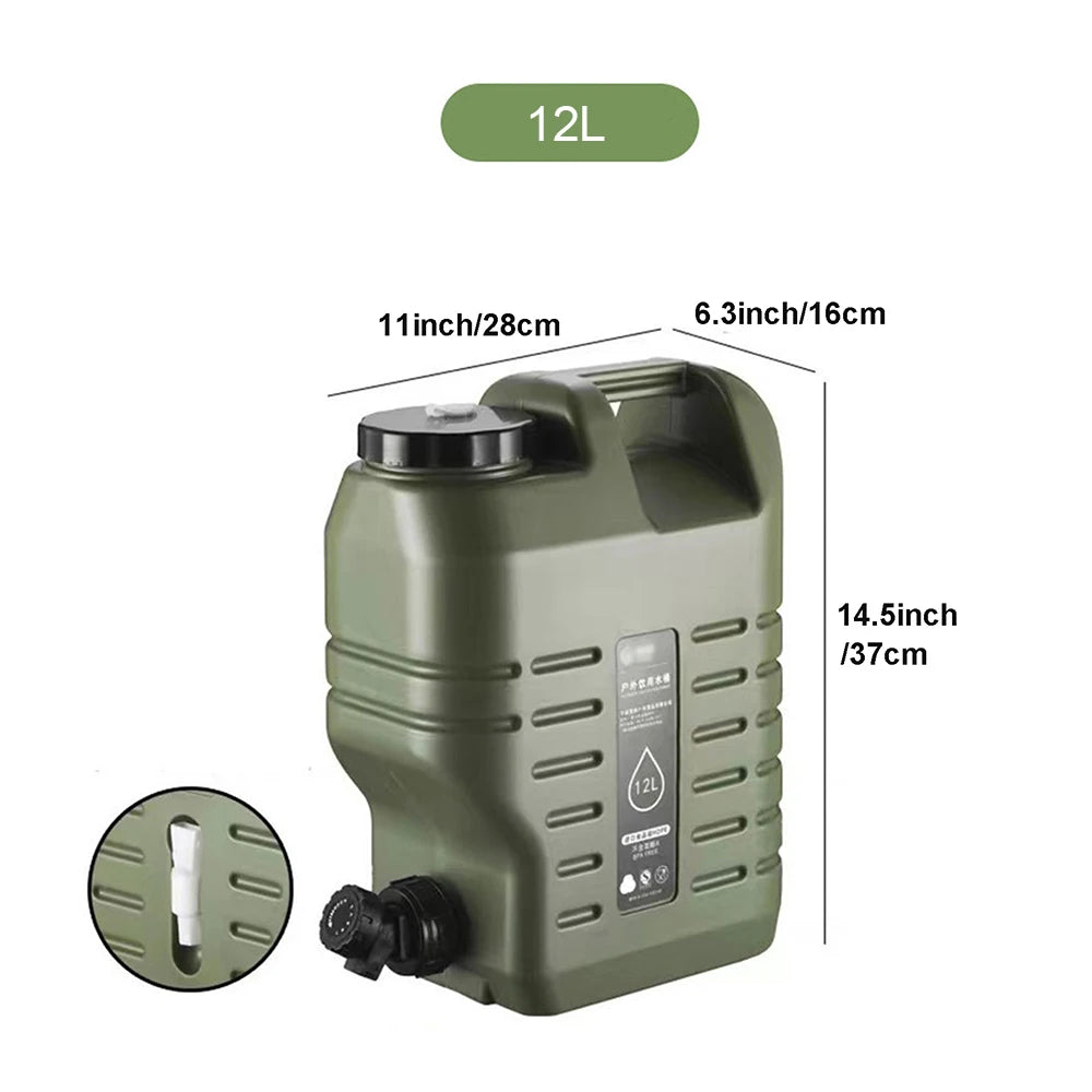 Foldable Portable Water Storage Tank With Spigot For Camping Hiking