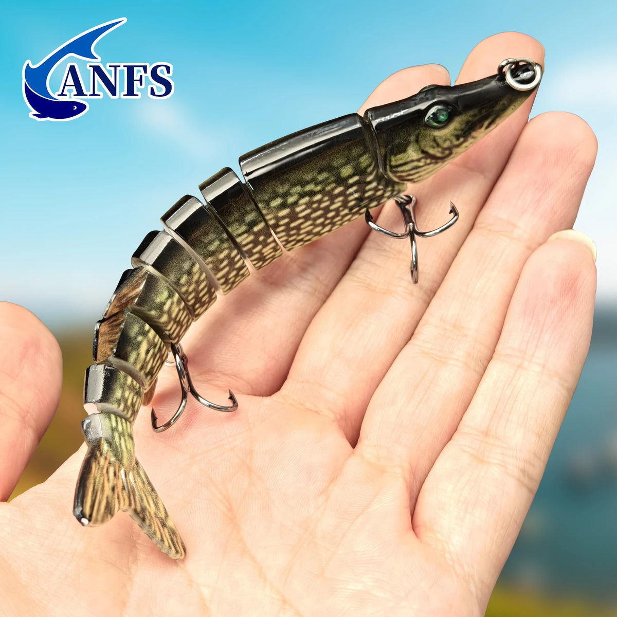 ANFS Multi Jointed Swimbait Fishing Lure for Freshwater and Saltwater