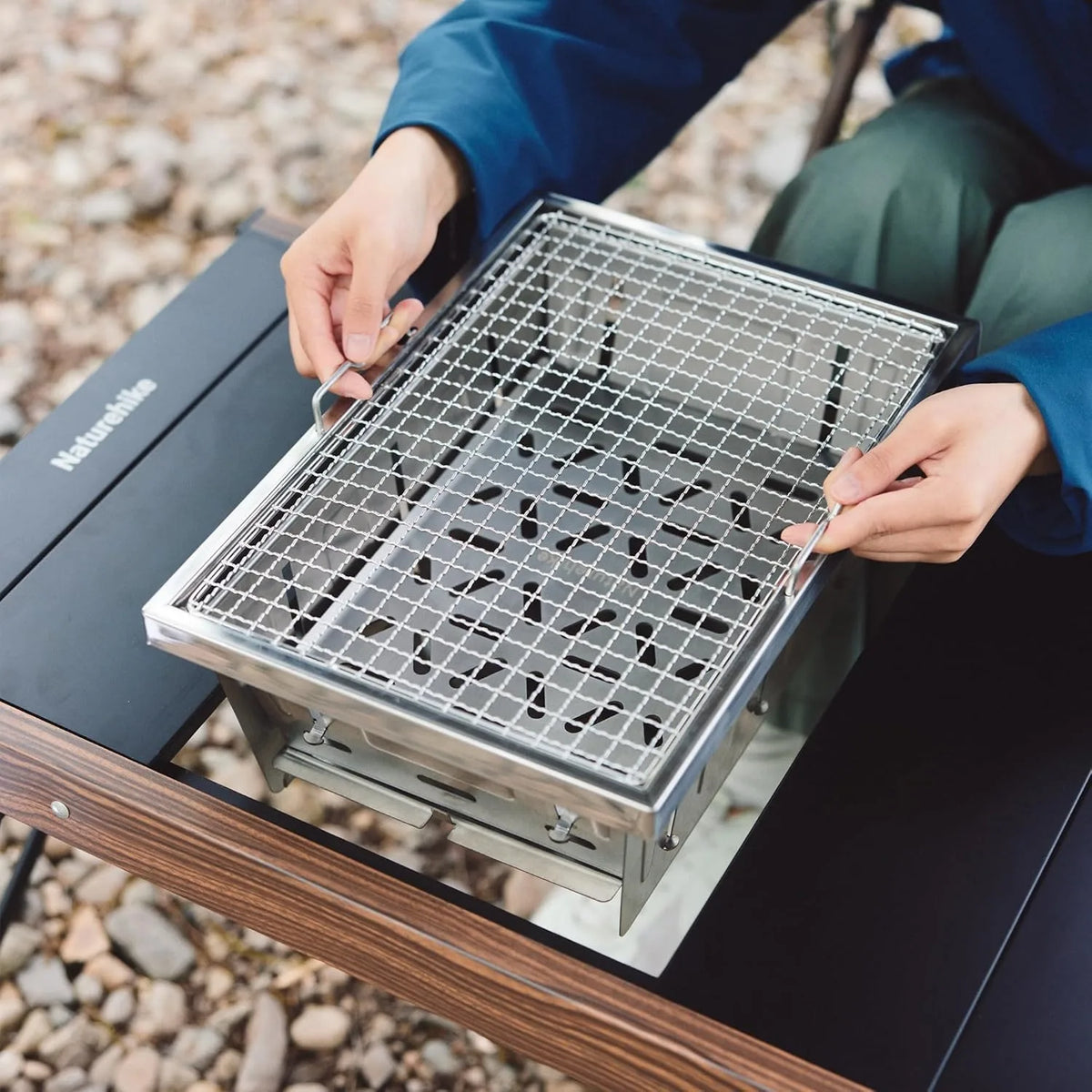 Naturehike Portable Folding Charcoal Grill For IGT Tables