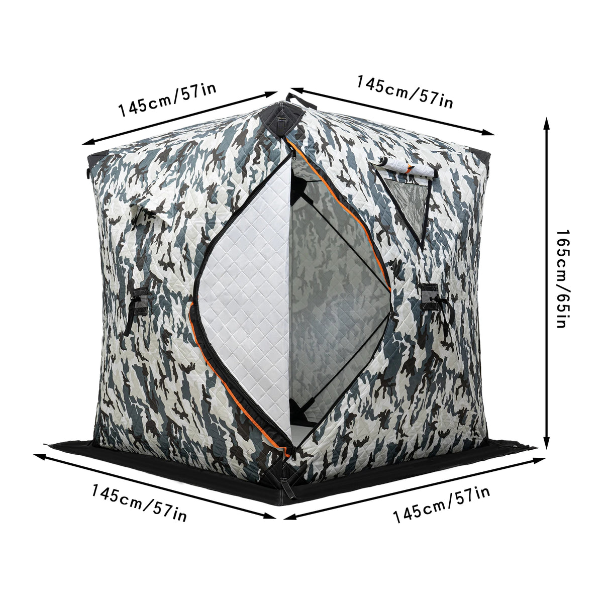Bymaocar Ice Fishing Tent Thermal Windproof Shelter For Camping