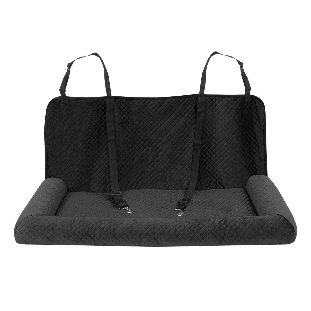 Bymaocar Dog Car Travel Seat With Safety Tethers For Pets