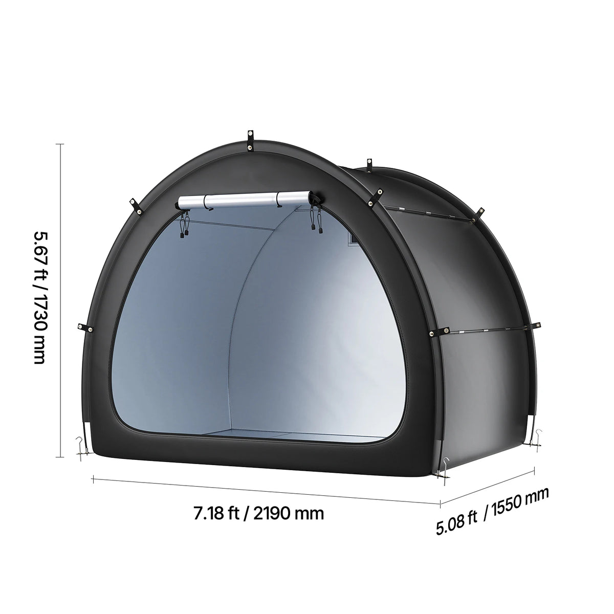 SucceBuy Waterproof Outdoor Bike Storage Tent With Ventilated Roof