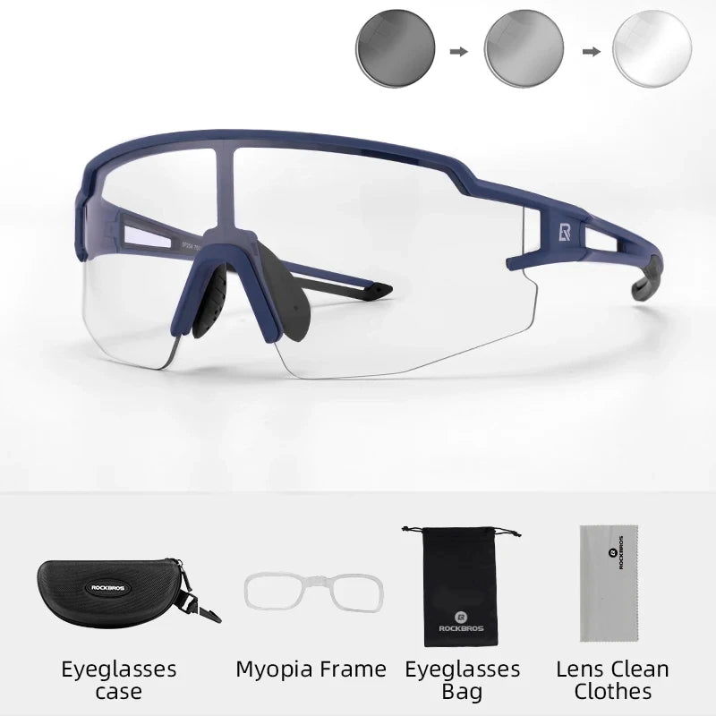 Rockbros Photochromic Polarized Cycling Sunglasses With UV400 Protection