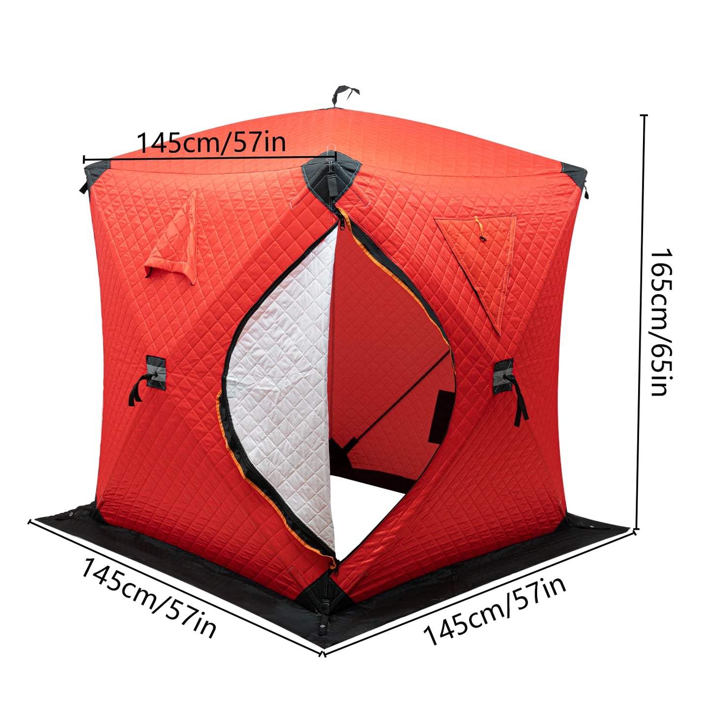 Bymaocar Ice Fishing Tent Thermal Windproof Shelter For Camping