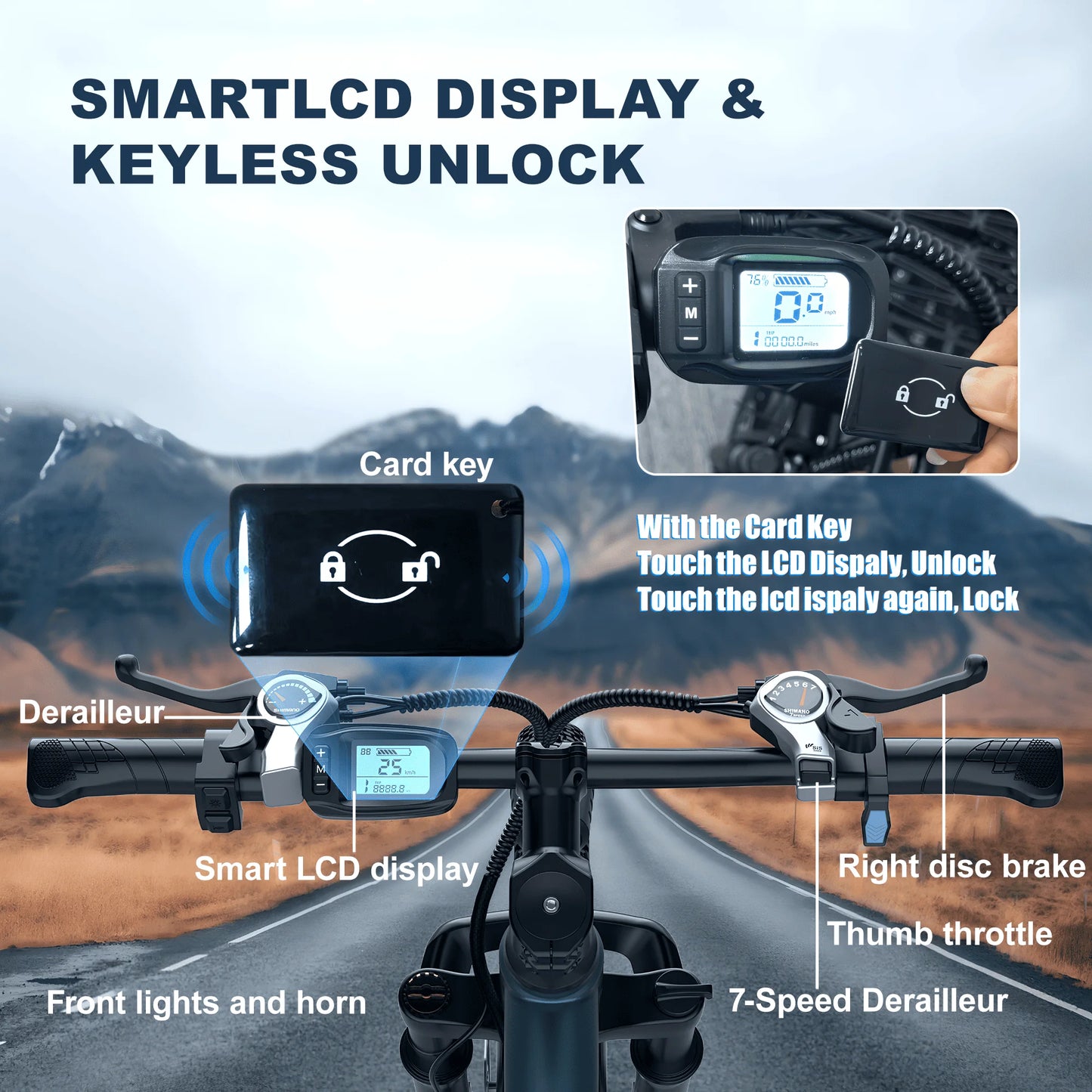 EOEOTWO 750W Peak Electric Mountain Bike With Full Suspension
