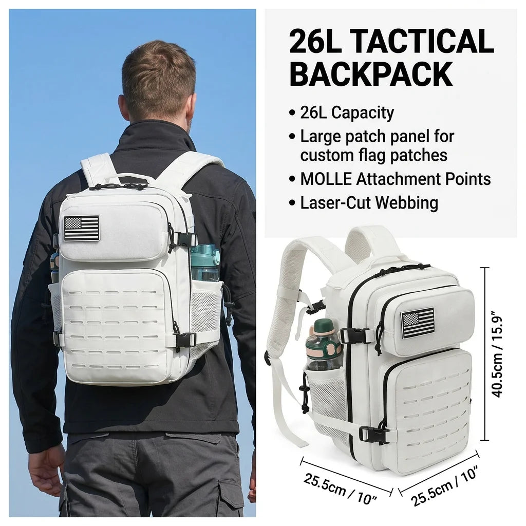 ReFire Gear Tactical Hiking Backpack With Dual Cup Holders