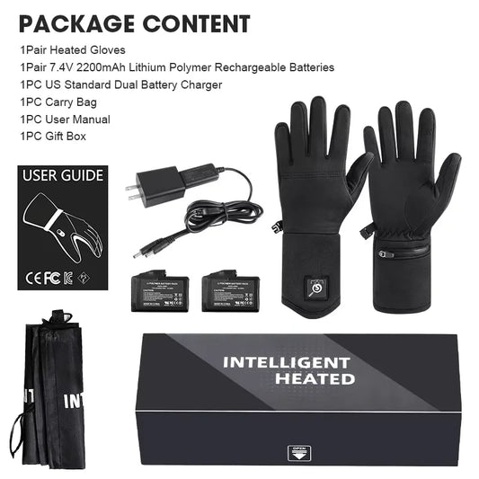 Savior Heat Rechargeable Electric Heated Gloves For Winter Sports