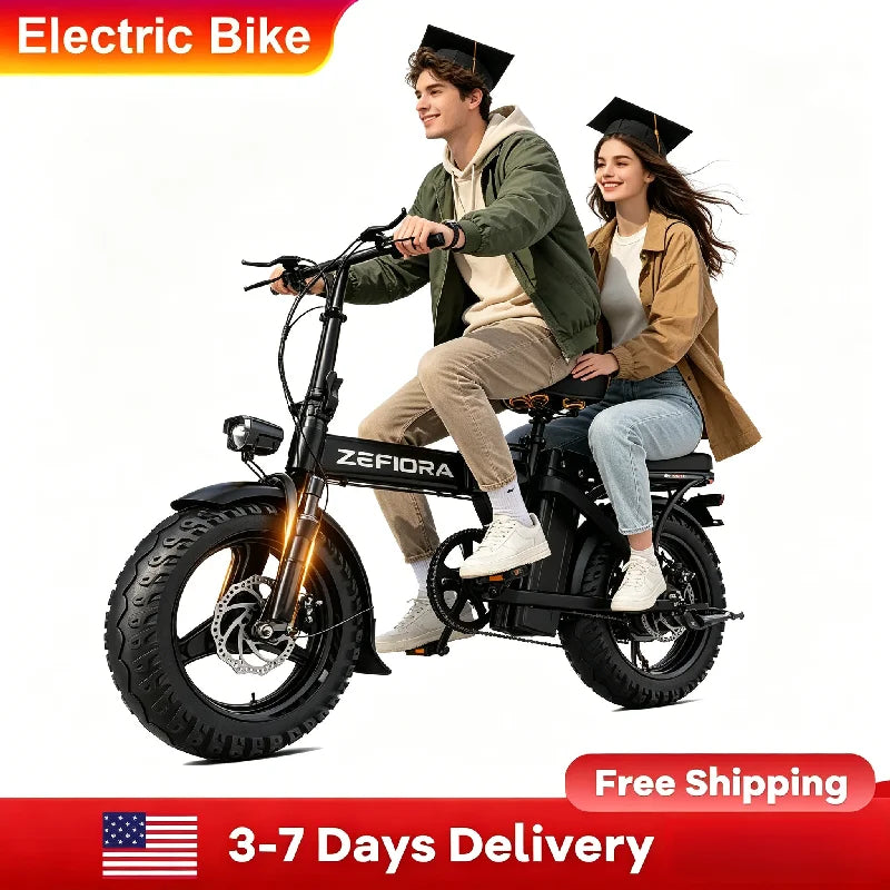 Zefiora 500W Urban Electric Bike Safe Commuter Compact Design